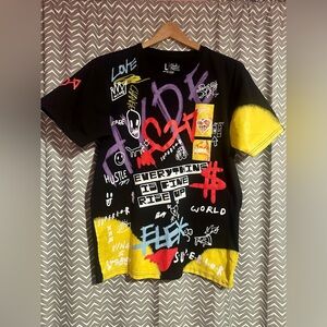 Bleecker & Mercer | Everything Is Fine Rise Up Graphic T-shirt, Large